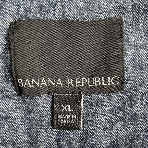 Banana Republic Full Zip Sweater Jacket Men's‎ Size XL Blue Collared Pockets - Picture 6 of 11